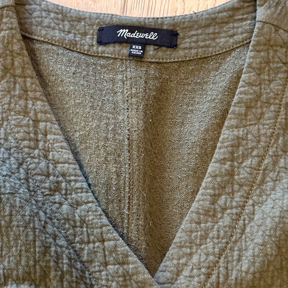 Madewell Green Diamond Jacquard Coverall Jumpsuit - XXS - Picture 5 of 9